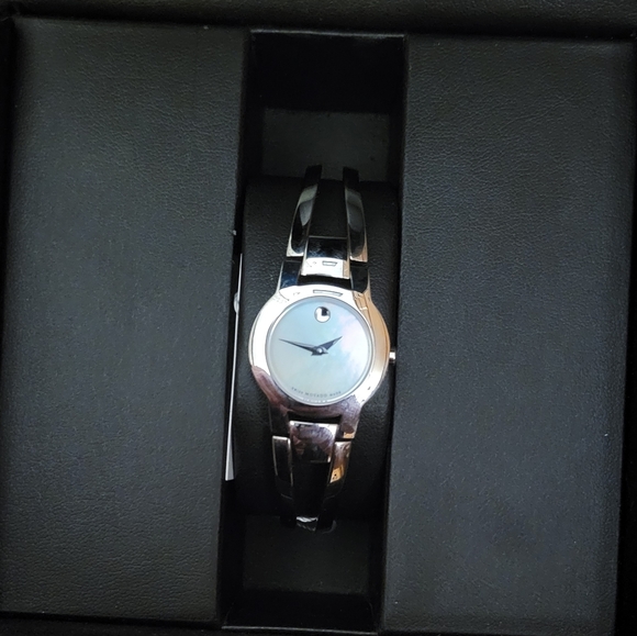 Movado womens silver watch main image 4